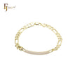 Pulseras de identificación para hombre de oro de 14 quilates