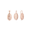 Conjunto de filigrana renacentista de oro rosa