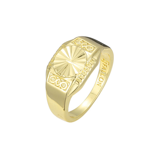 Anillos de oro de 14k para hombre.