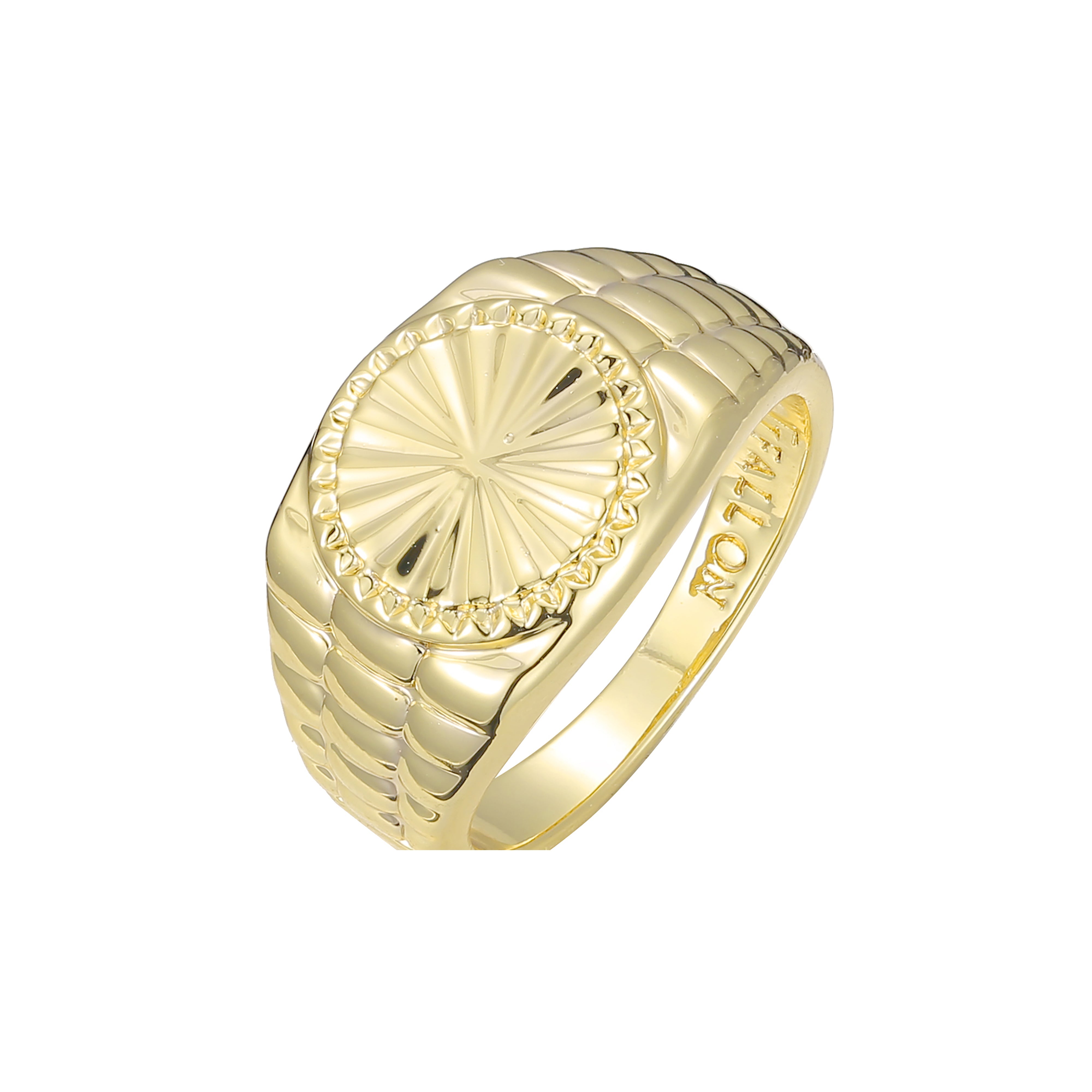 Anillos de oro de 14k para hombre.
