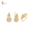 Conjunto de oro de 14 quilates con anillos