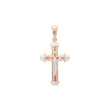 Rose Gold two tone Eastern Orthodox Russian pendant