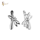 Серьги Dragonfly из 14-каратного золота и розового золота для детей
