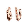 Pendientes en Oro Rosa, baño de dos colores