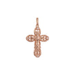 Eastern Orthodox Russian pendant in Rose Gold two tone, 14K Gold plating colors