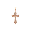 Maltese Eastern Orthodox Russian pendant in Rose Gold & 14K Gold plating colors