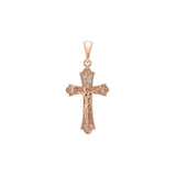 Maltese Eastern Orthodox Russian pendant in Rose Gold & 14K Gold plating colors