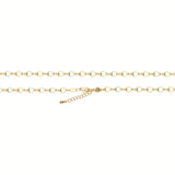 {Customize} Fancy drum link chains plated in 14K Gold, Rose Gold, two tone