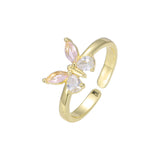 Anillos abiertos Mariposa de Oro 14K