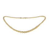 Bismark pulseras de eslabones rolo chapados en oro de 14K colores
