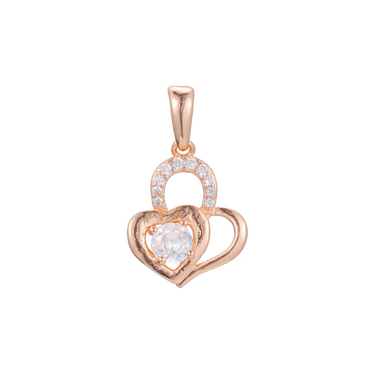 ペンダント、ローズゴールド、14K ゴールドメッキカラー