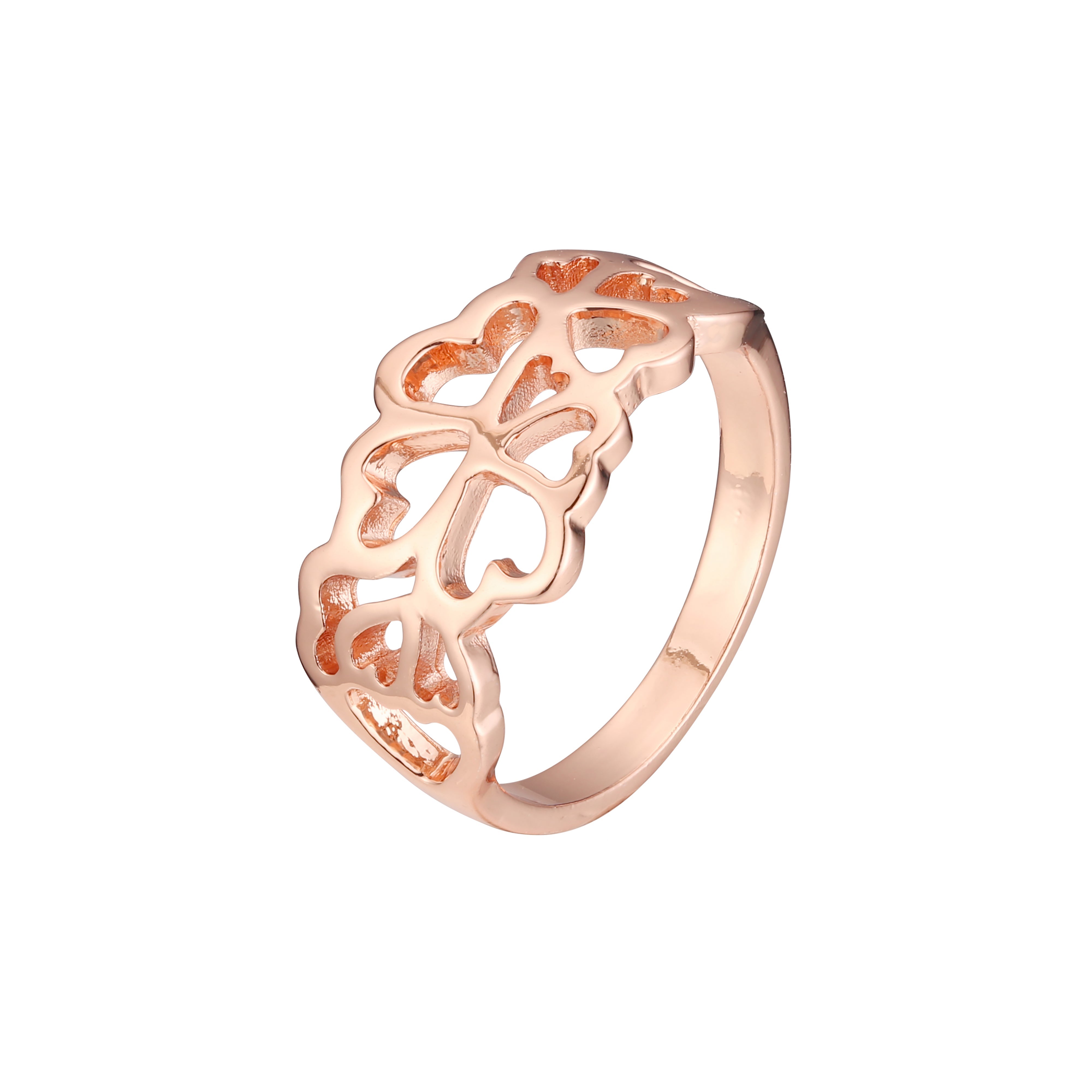 Ros¨¦goldene Ringe mit Elefant, Eule und Kleeblatt