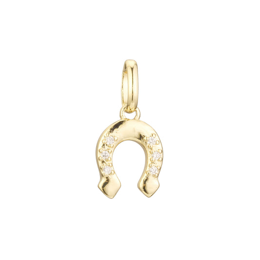 Шесть кластеров белого фианита Horseshoe Rose Gold, 14K Gold, White Gold цвета покрытия