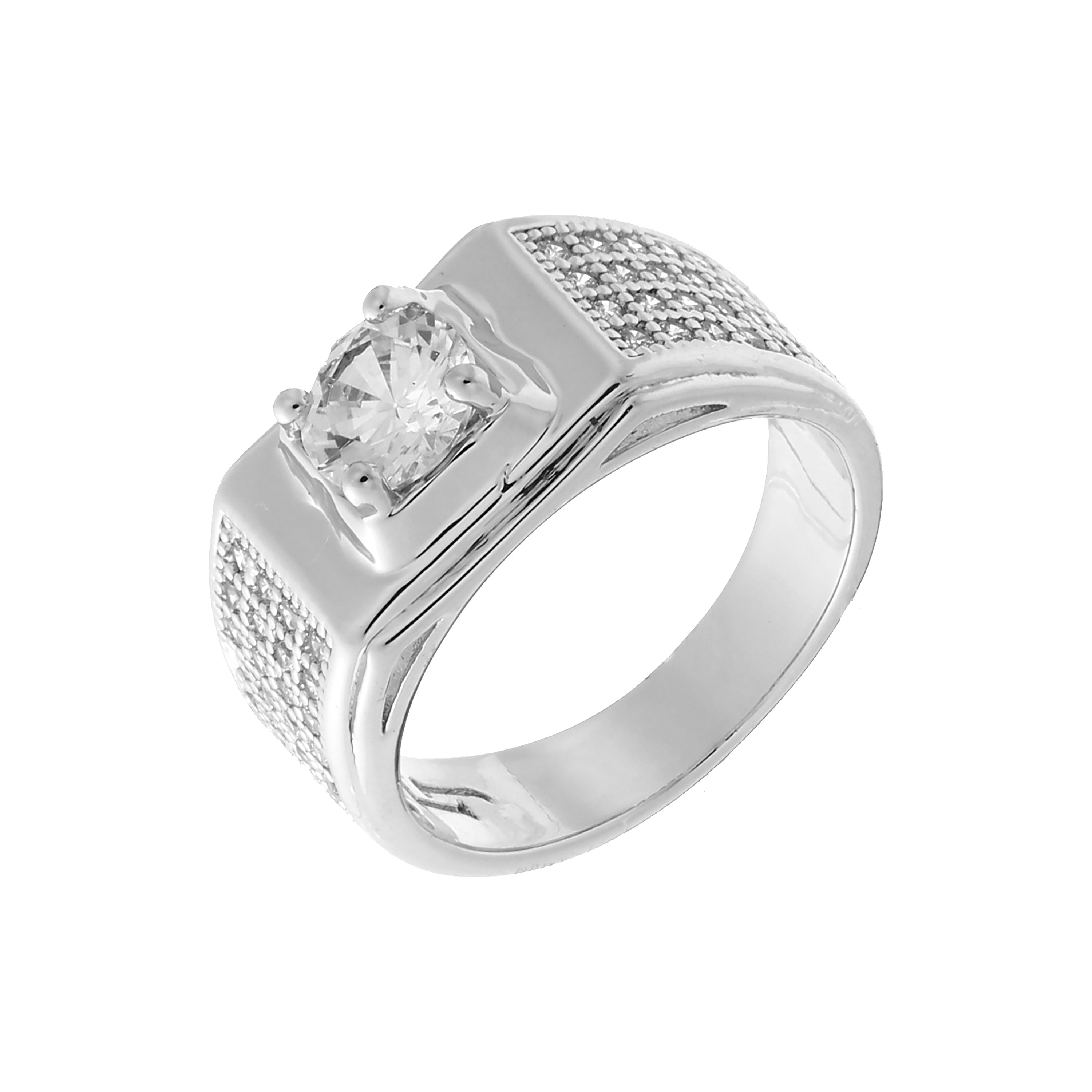 Anillos solitarios de Oro 14K para hombre.