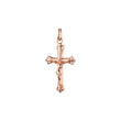 Eastern Orthodox Russian budded pendant in Rose Gold & 14K Gold plating colors