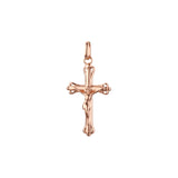 Eastern Orthodox Russian budded pendant in Rose Gold & 14K Gold plating colors