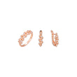 Conjunto de adoquines elegantes de oro rosa