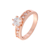 Anéis empilháveis folheados a ouro 14K, ouro 18K, ouro branco