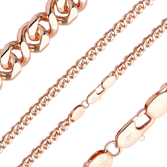 Infinito 8 cadenas de oro rosa