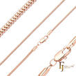 Cadenas de eslabones de fantasía con cierre doble chapadas en Oro 14K, oro rosa
