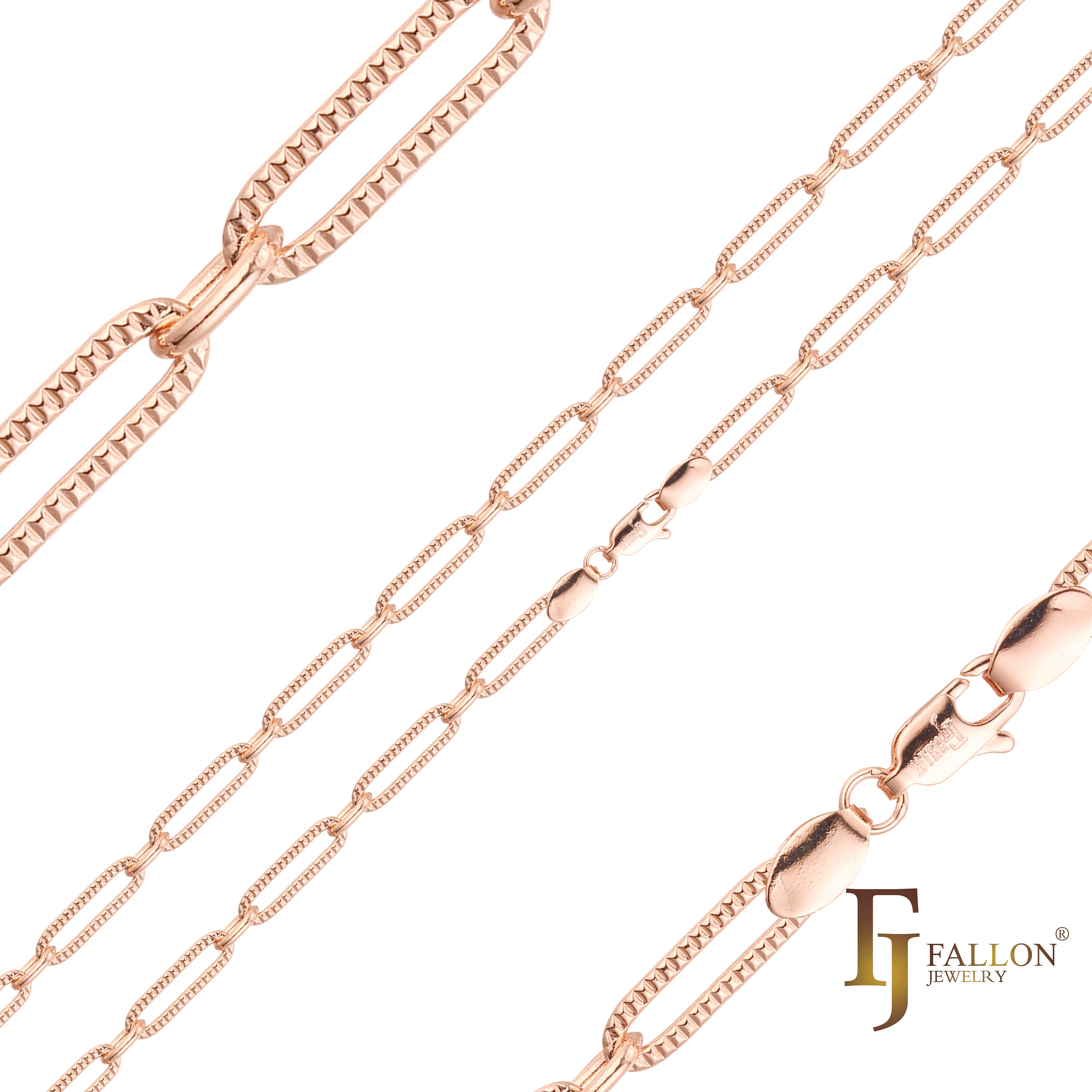 Cadenas martilladas con eslabones de clips largos