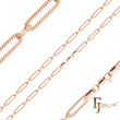 Cadenas martilladas con eslabones de clips largos