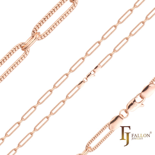 Cadenas martilladas con eslabones de clips largos