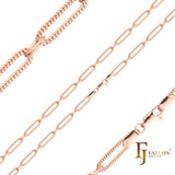 Cadenas martilladas con eslabones de clips largos