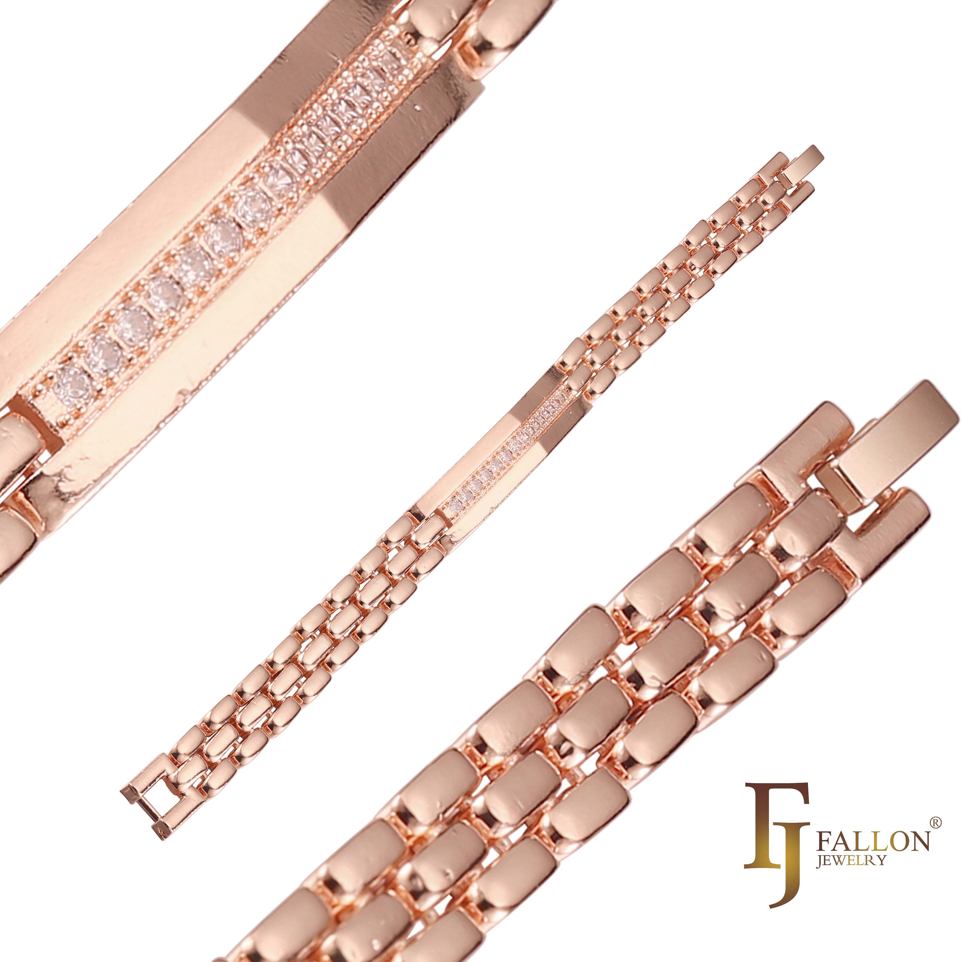 14K ゴールド、ローズゴールドのメッキ色でメッキされた時計ストラップ バンド ブレスレット