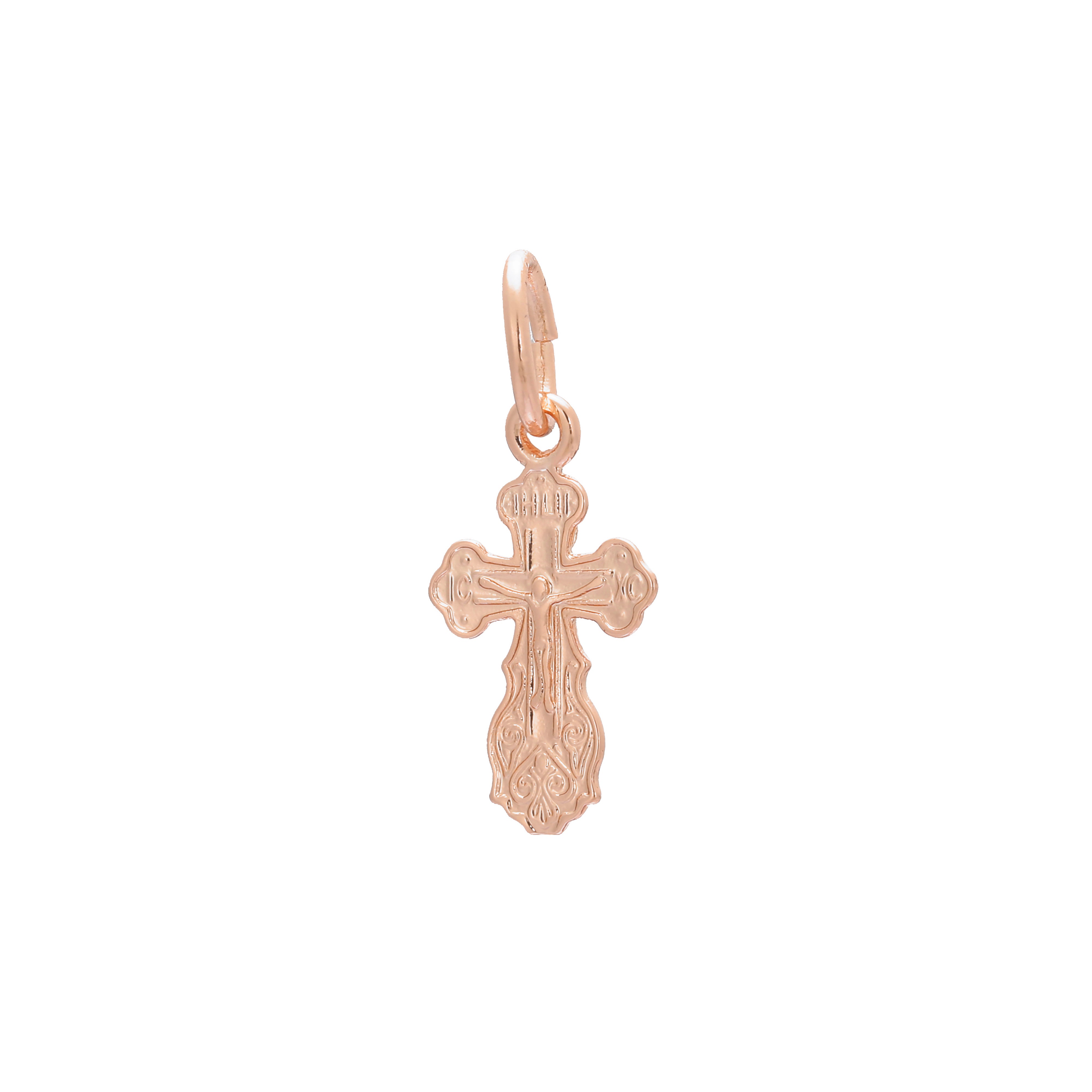 Eastern Orthodox Russian pendant in 14K Gold, Rose Gold, White Gold plating colors