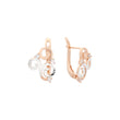 Pendientes Cloudy en Oro Rosa, baño de dos colores