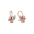 Детские серьги-крючки Baby wire из Жёлтое золото 585 пробы, Красное золото 585 пробы, двухцветного покрытия