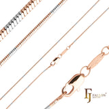 Cadenas Serpiente finas enchapadas en Oro 14K, Oro Rosa