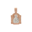 Saint Matrona Nikonova pendant plated in Rose Gold two tone colors