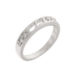 Anéis empilháveis folheados a ouro 14K, ouro 18K, ouro branco