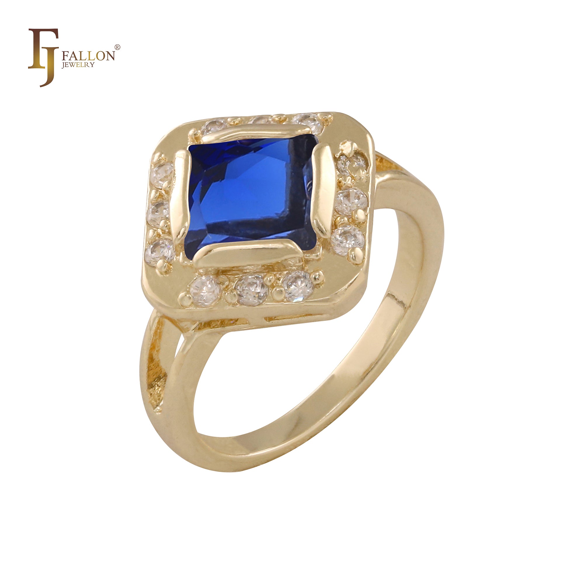 Halo-Ringe aus 18-karätigem Gold