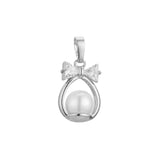 Colgante Perla en Oro Rosa, Oro 14K, Baño de Oro Blanco colores