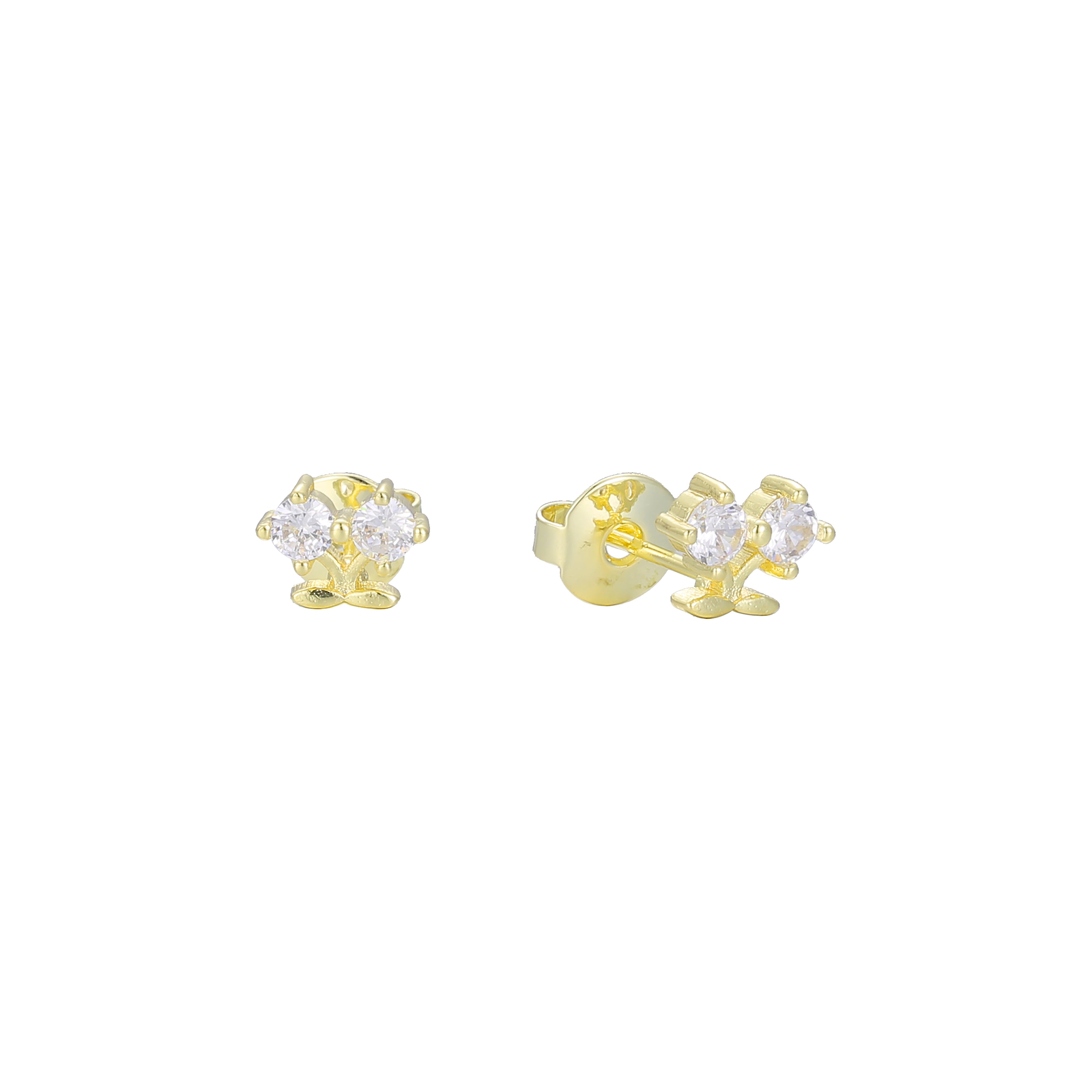 14K ゴールド スタッド ピアス
