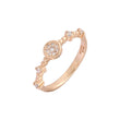 Kleine herzf?rmige Ringe aus Ros¨¦gold
