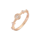 Kleine herzf?rmige Ringe aus Ros¨¦gold