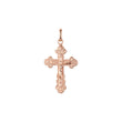 Eastern Orthodox Russian budded pendant in Rose Gold & 14K Gold plating colors