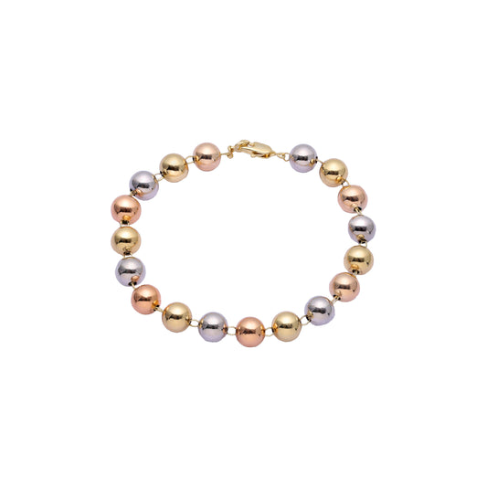 Correntes de contas clássicas banhadas em ouro branco, ouro 14K, ouro rosa, dois tons, três tons