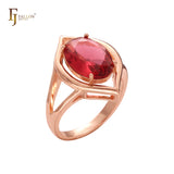 Anillos solitarios de oro rosa