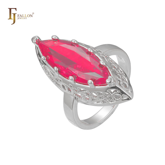 Solitario de oro rosa Anillos marquesa