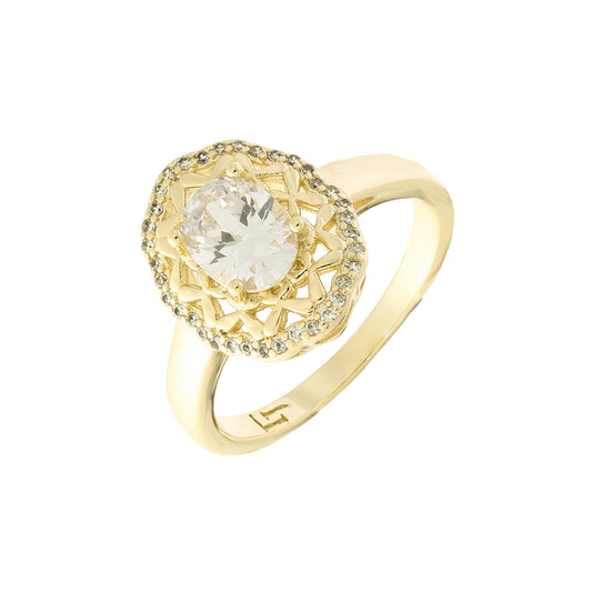 Anillos en Oro de 14K, baño de Oro Rosa colores