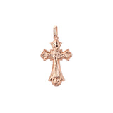 Maltese Eastern Orthodox Russian pendant in Rose Gold & 14K Gold plating colors