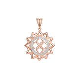 Pendant in Rose Gold two tone, 14K Gold plating colors