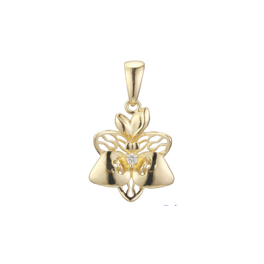 Pendant in Rose Gold two tone, 14K Gold plating colors