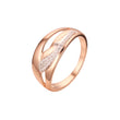 Zweifarbige Aqua-Swing-Ringe aus Ros¨¦gold mit breiten Ringen
