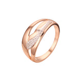 Zweifarbige Aqua-Swing-Ringe aus Ros¨¦gold mit breiten Ringen
